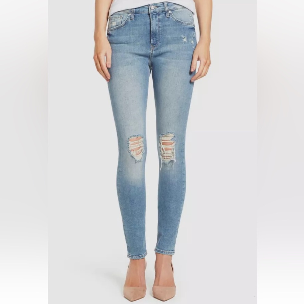 NWT $118 Mavi Lucy Jeans in Used Vintage Distressed Stretch Denim